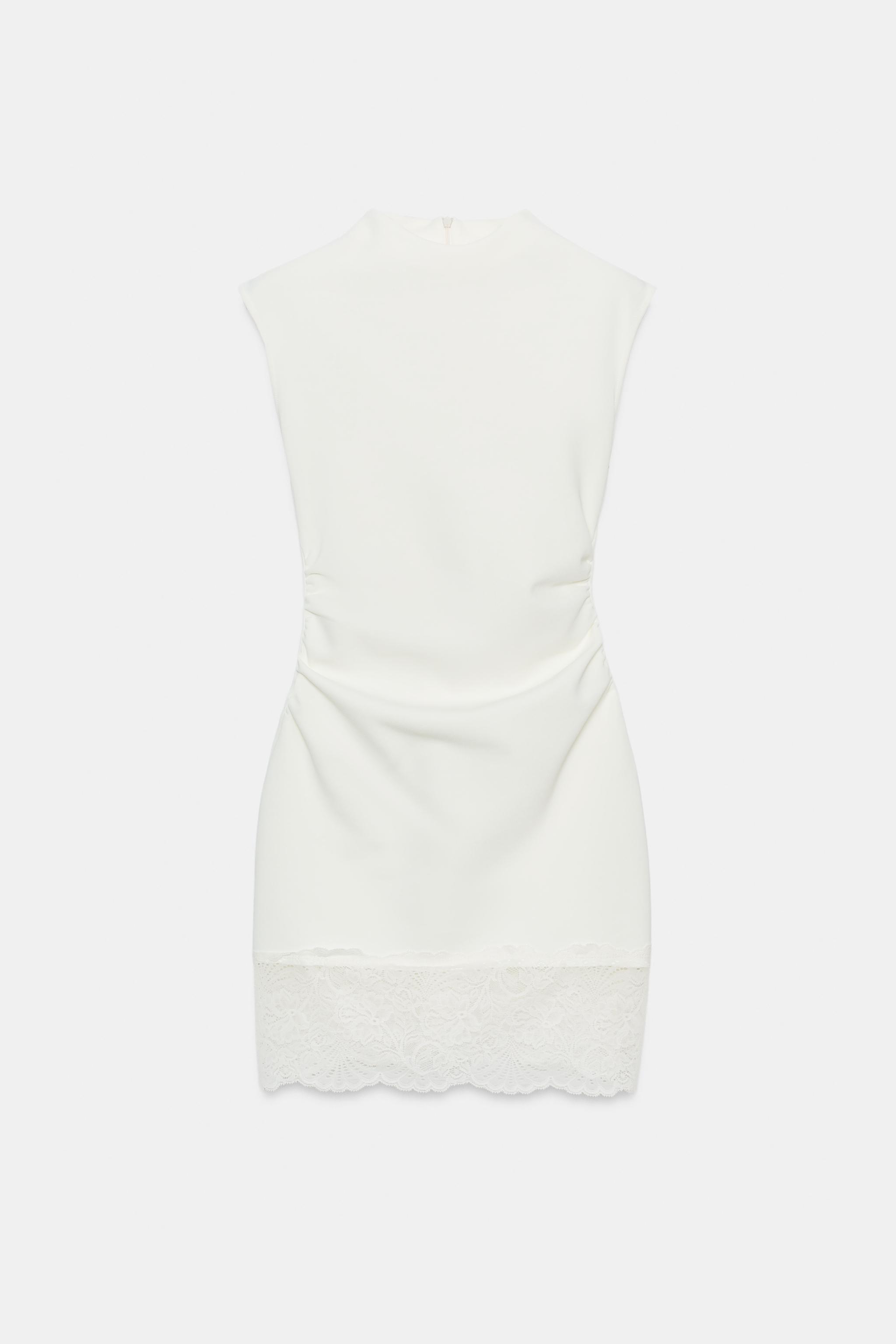 STRETCH LACE SHORT DRESS